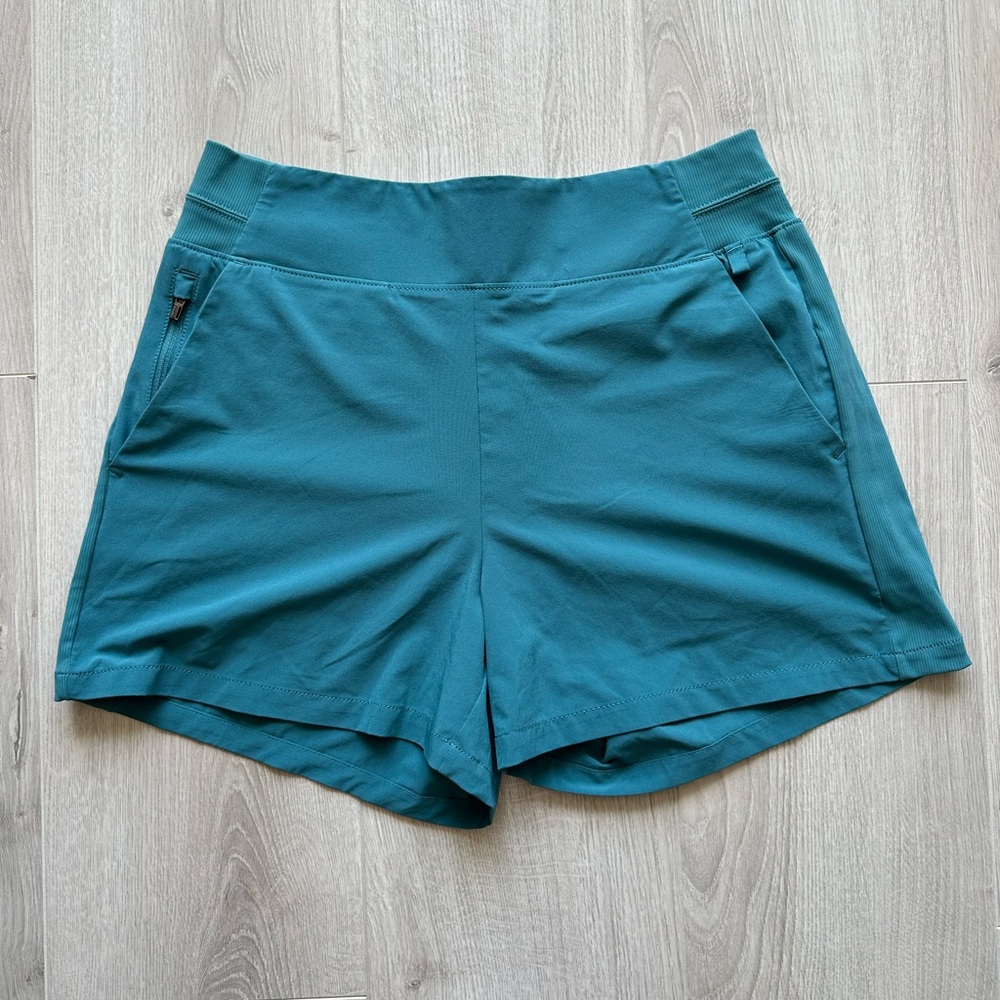 Athleta Teal Athletic Shorts Size Medium